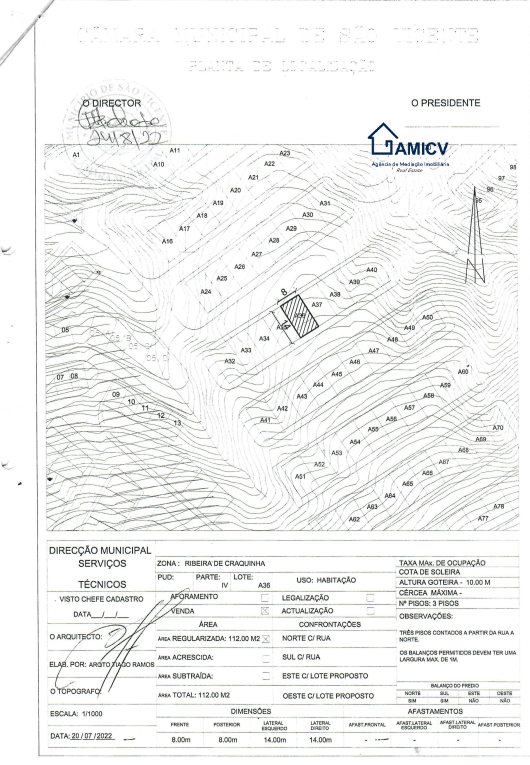 TERRENO RIBEIRA DE CRAQUINHA